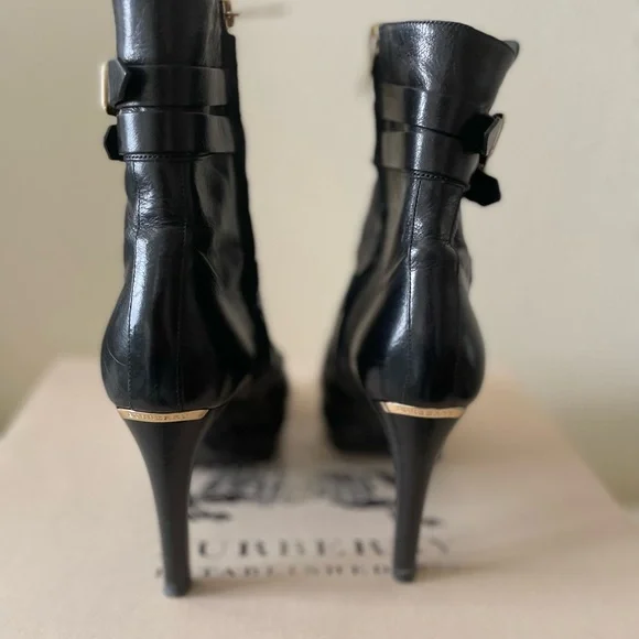 Burberry beautiful Brogue Manners boots 100 Platform Ankle 36 - Picture 10 of 11